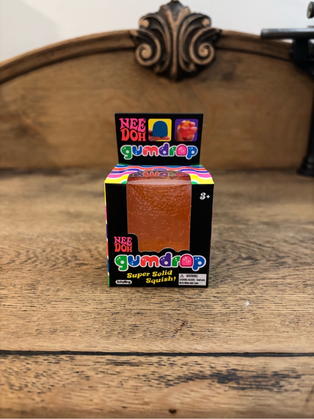 NeeDoh Gumdrop Super Solid Squish - Orange